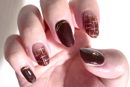 セミキュアジェルネイル(ハンド) ND-018-JC N Mild Chocolate/ohora/ネイルシールの画像