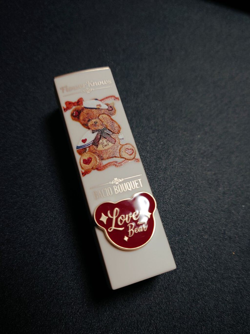 Love Bear リップスティック ツヤタイプ ジンジャークッキーベア/FlowerKnows/口紅を使ったクチコミ（2枚目）