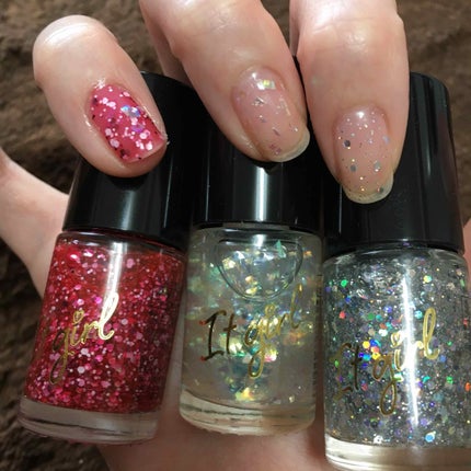 ITGグリッターネイル/DAISO/マニキュアを使ったクチコミ(2枚目)