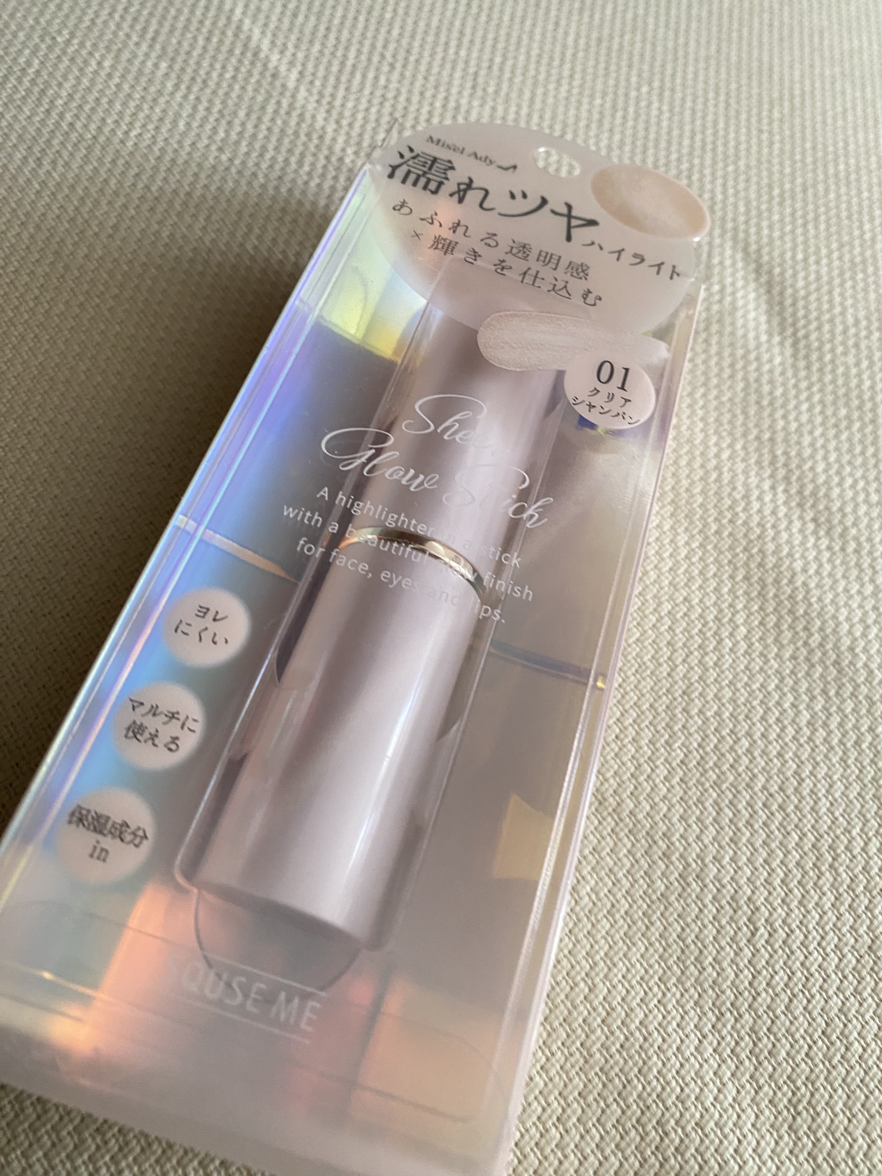 シアーグロウスティック  ハイライト/ミゼルエディ/スティックハイライトを使ったクチコミ（1枚目）