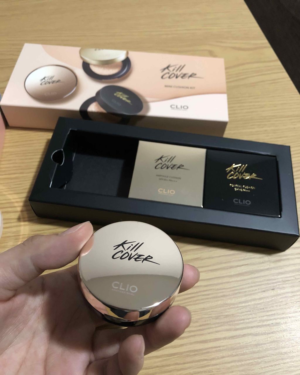 キル カバー ピンク グロウ クリーム クッション/CLIO/クッションファンデーションを使ったクチコミ（2枚目）