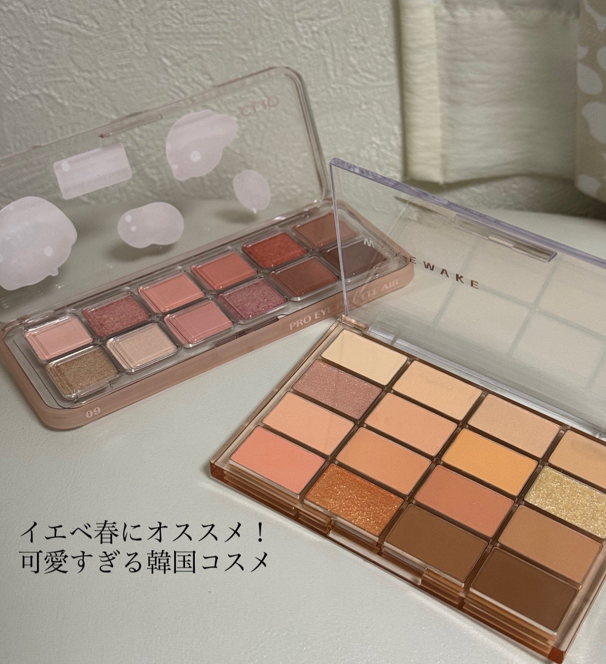 ソフトブラーリングアイパレット/wakemake/アイシャドウパレットを使ったクチコミ(1枚目)