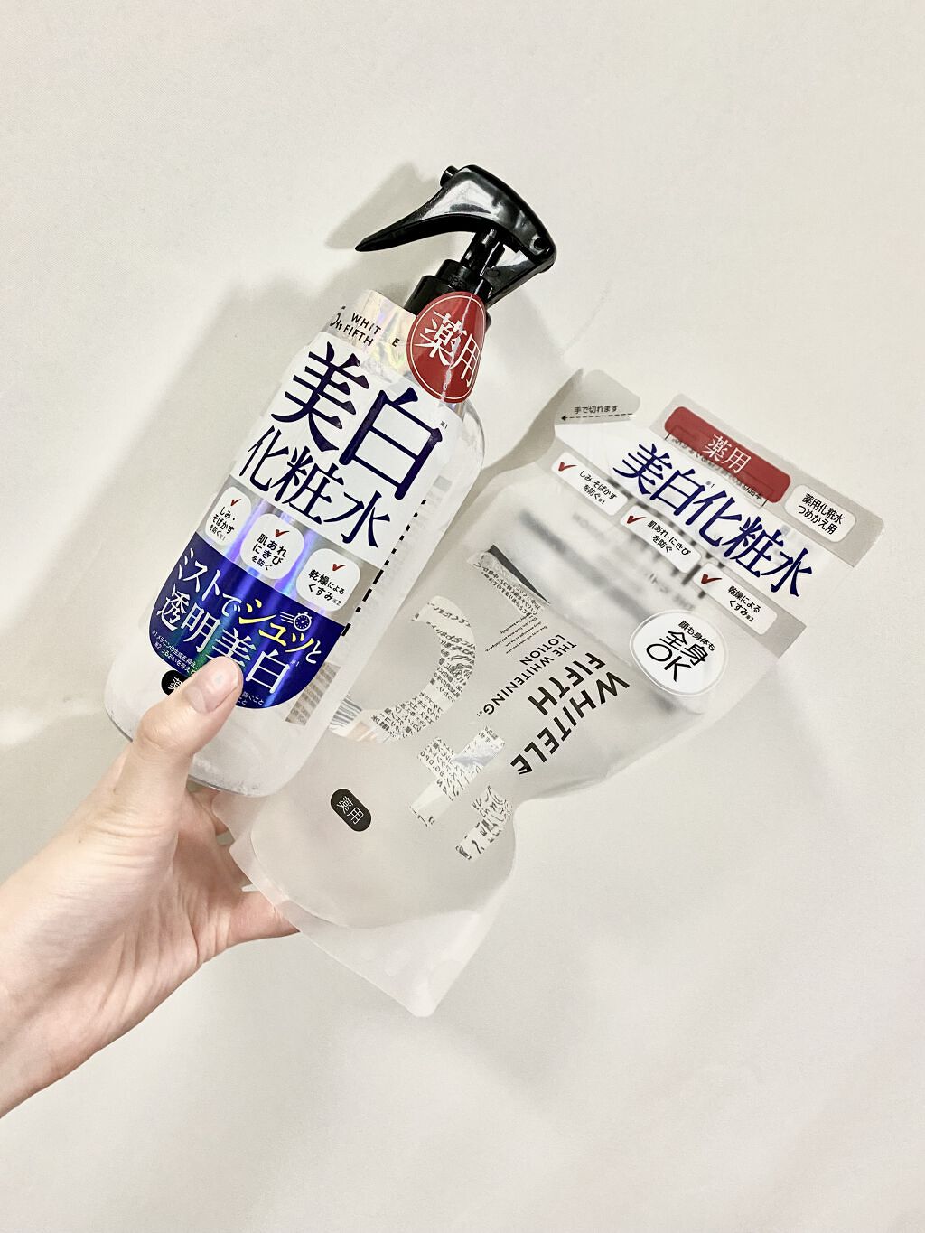 薬用美白化粧水/WHITELE FIFTH/ミスト状化粧水を使ったクチコミ（1枚目）