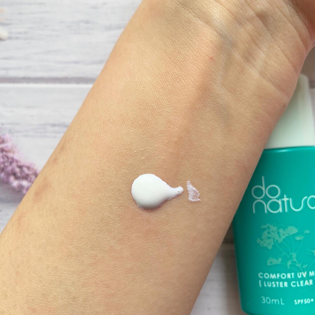 コンフォート ＵＶ ミルク ［ラスター クリア］/do natural/日焼け止めミルクを使ったクチコミ（3枚目）