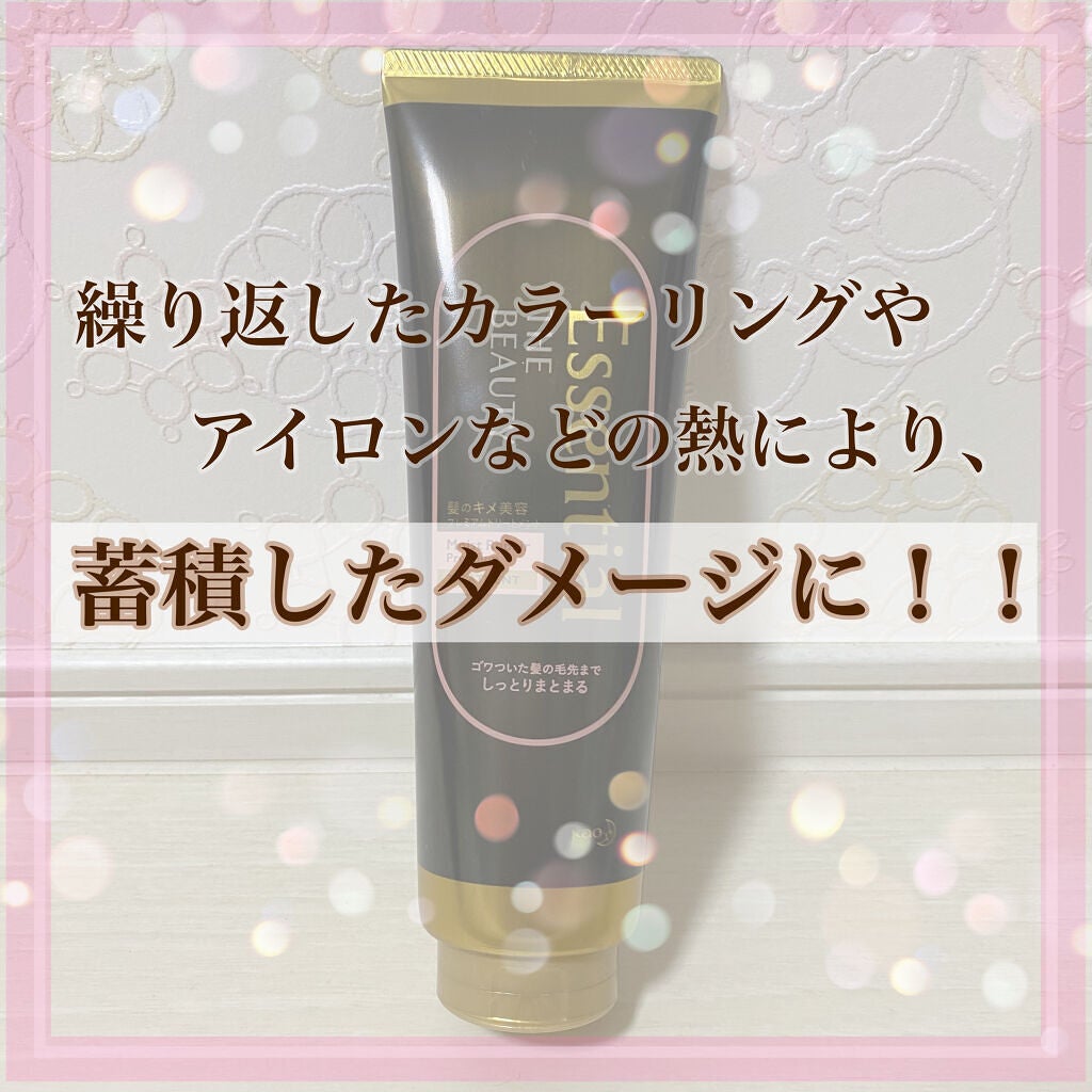 THE BEAUTY 髪のキメ美容プレミアムトリートメント<モイストリペアプレミアム>/エッセンシャル/洗い流すヘアトリートメントを使ったクチコミ(1枚目)