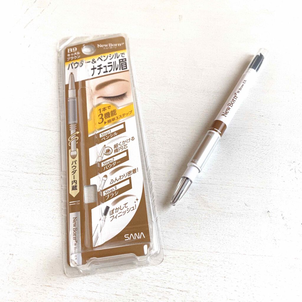 W ブロウEX N/サナ ニューボーン/パウダーアイブロウを使ったクチコミ(2枚目)