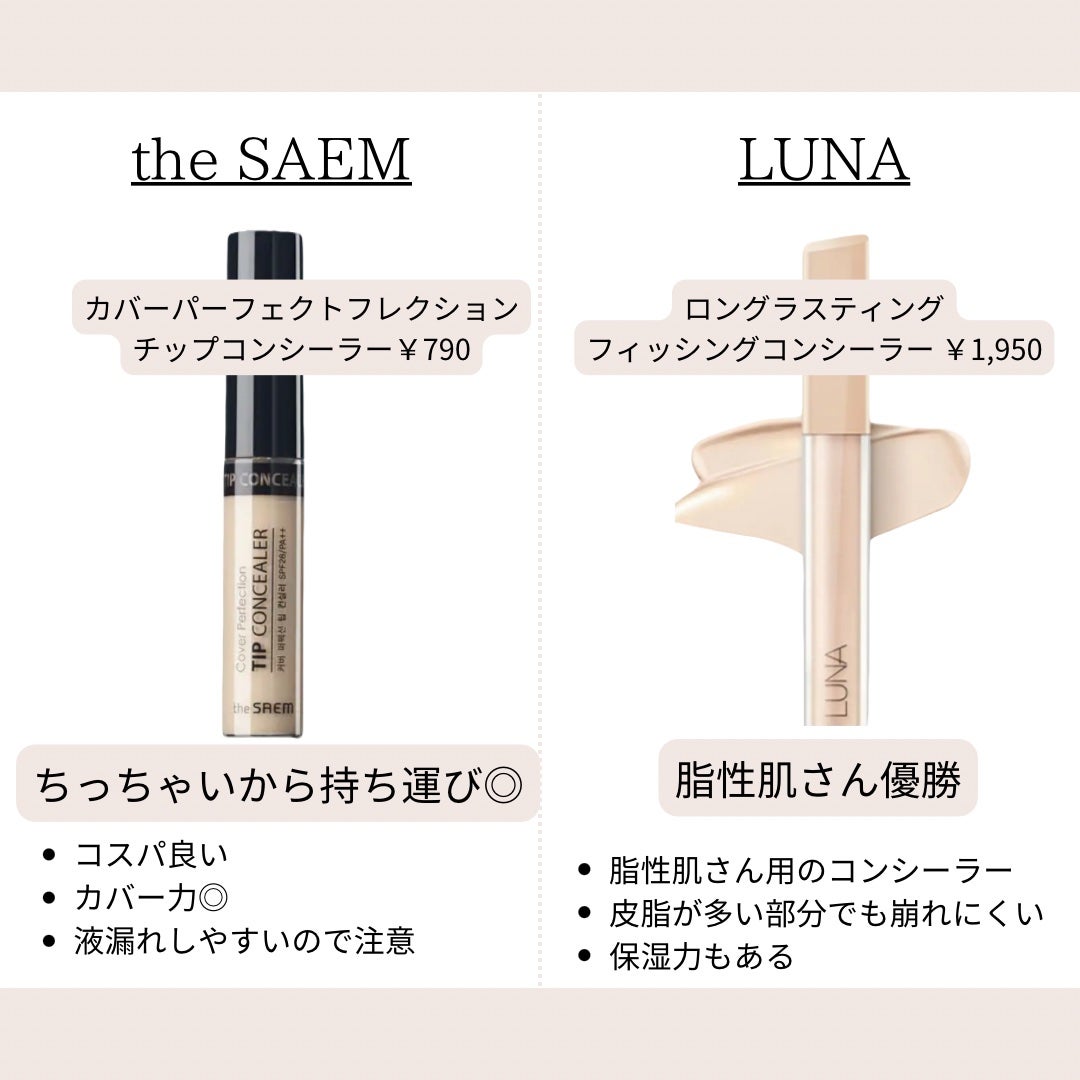 カバーパーフェクション チップコンシーラー/the SAEM/リキッドコンシーラーを使ったクチコミ(4枚目)