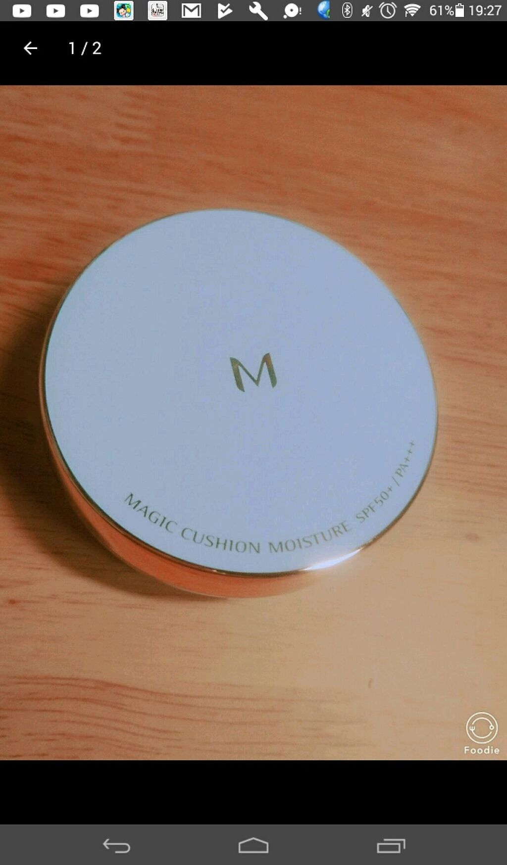 M クッション ファンデーション(モイスチャー)/MISSHA/クッションファンデーションを使ったクチコミ(1枚目)