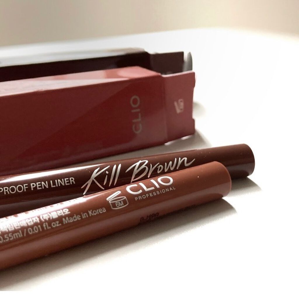 スーパープルーフ ペン ライナー/CLIO/リキッドアイライナーを使ったクチコミ(2枚目)