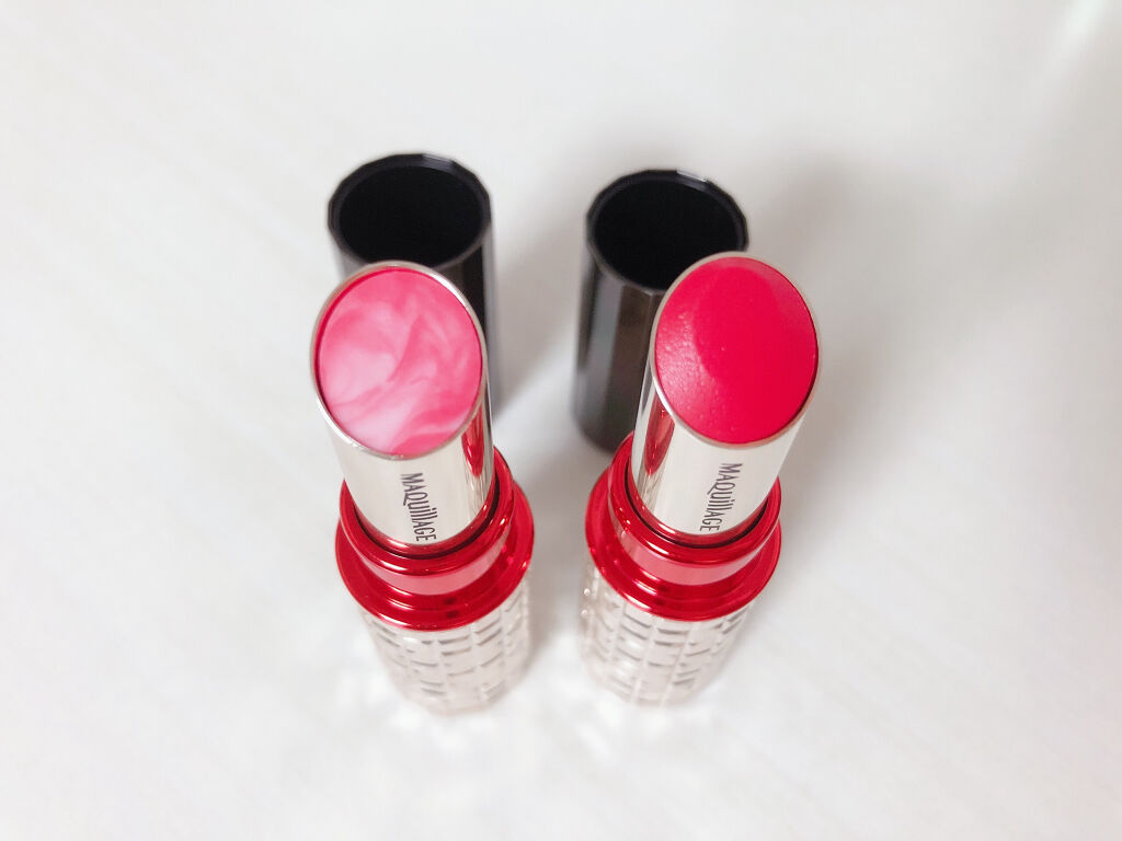 ドラマティックルージュEX スパークリングフルーツカラー RD4331 スパークリングストロベリー/マキアージュ/口紅を使ったクチコミ（3枚目）