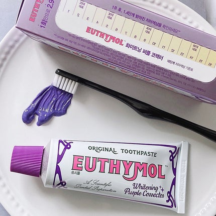 ホワイトパープル歯みがき ピーチフローラルミントの香り/EUTHYMOL/歯磨き粉を使ったクチコミ(4枚目)