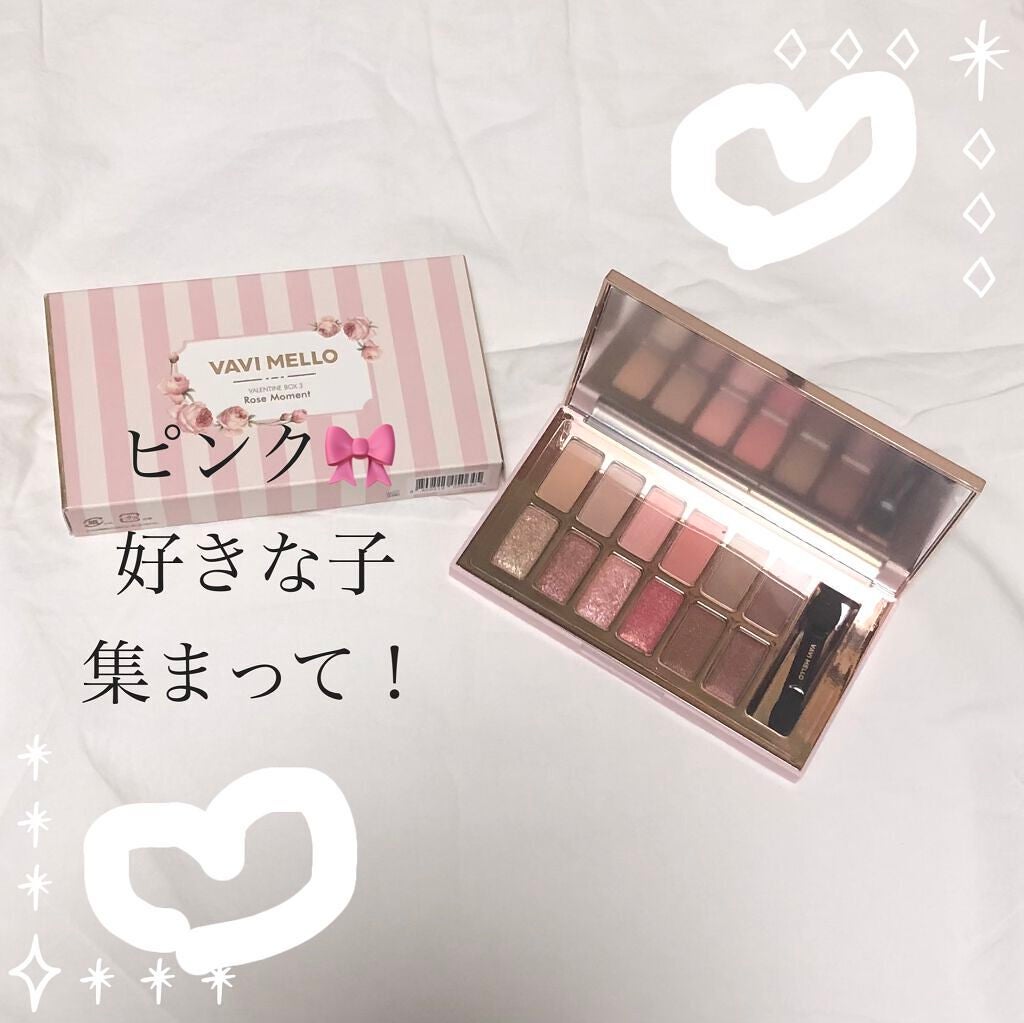 バレンタインボックス3ローズモーメント/VAVI MELLO/アイシャドウパレットを使ったクチコミ(1枚目)