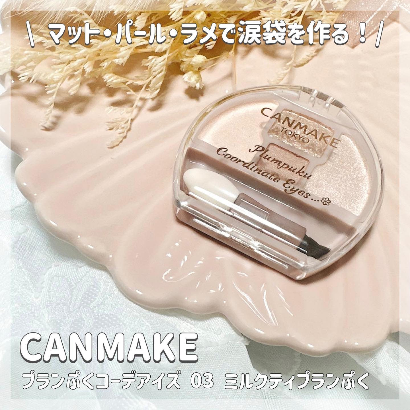 プランぷくコーデアイズ/キャンメイク/パウダーアイシャドウを使ったクチコミ（1枚目）