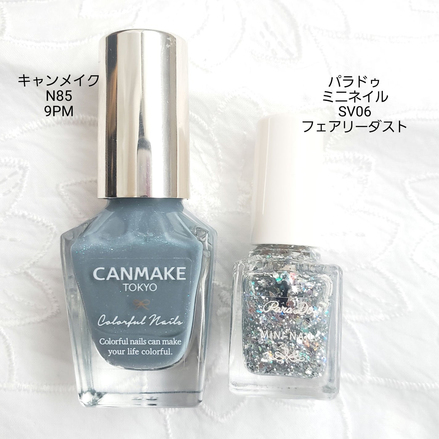 土木系おねいさん on LIPS 「今日のネイル💅くすみブルーにシルバーの乱切りラメで冬の雨のイメ..」(4枚目)