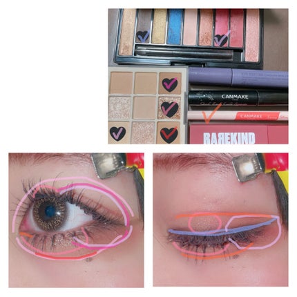 シャドウパレット/dasique/アイシャドウパレットを使ったクチコミ(3枚目)