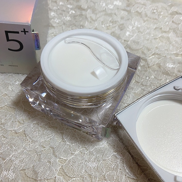 5番 白玉グルタチオンCメラゼロクリーム/numbuzin/フェイスクリームを使ったクチコミ（2枚目）