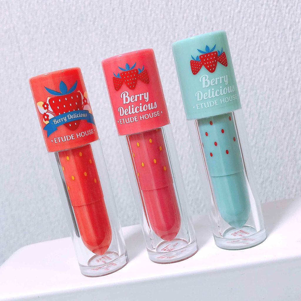 ベリーデリシャス カラーイン リキッドリップジューシー/ETUDE/口紅を使ったクチコミ(1枚目)
