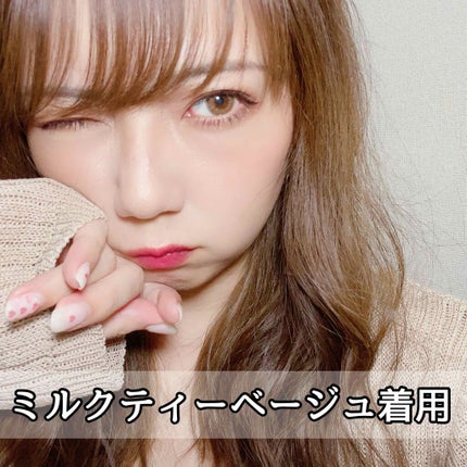 モテコン ガールズワンデー ショコラグレージュ/モテコン/ワンデー(1DAY)カラコンを使ったクチコミ(2枚目)