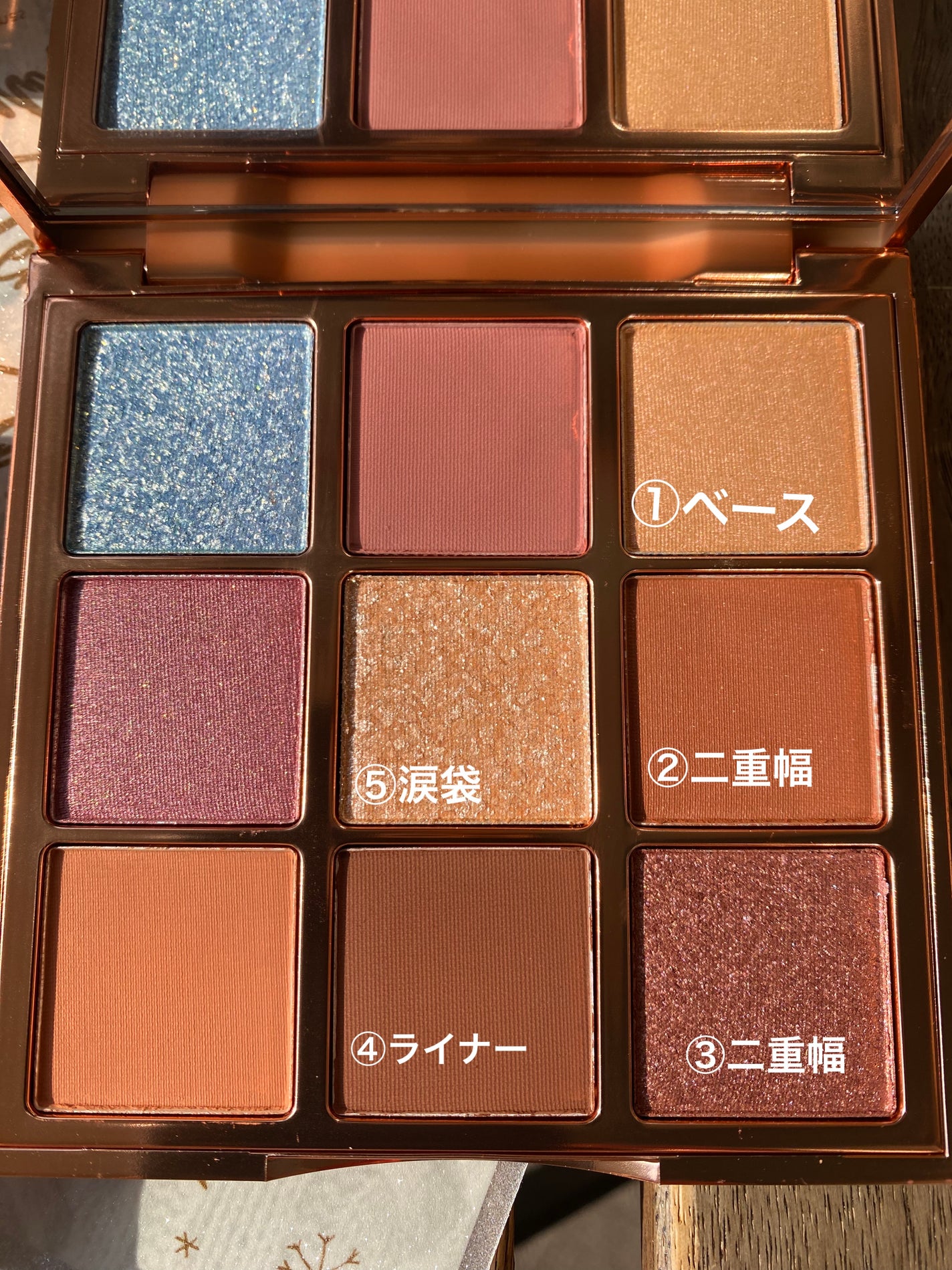 VenusMarble 9色アイシャドウパレット/Venus Marble/アイシャドウパレットを使ったクチコミ(2枚目)