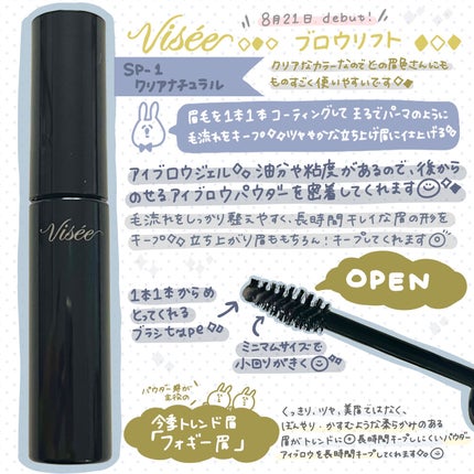 ブロウ リフト/Visée/その他アイブロウを使ったクチコミ(1枚目)