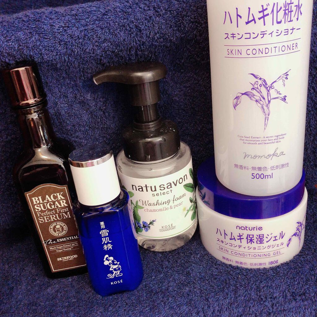 ブラックシュガー パーフェクト ファーストセラム  ザ・エッセンシャル/SKINFOOD/美容液を使ったクチコミ（2枚目）