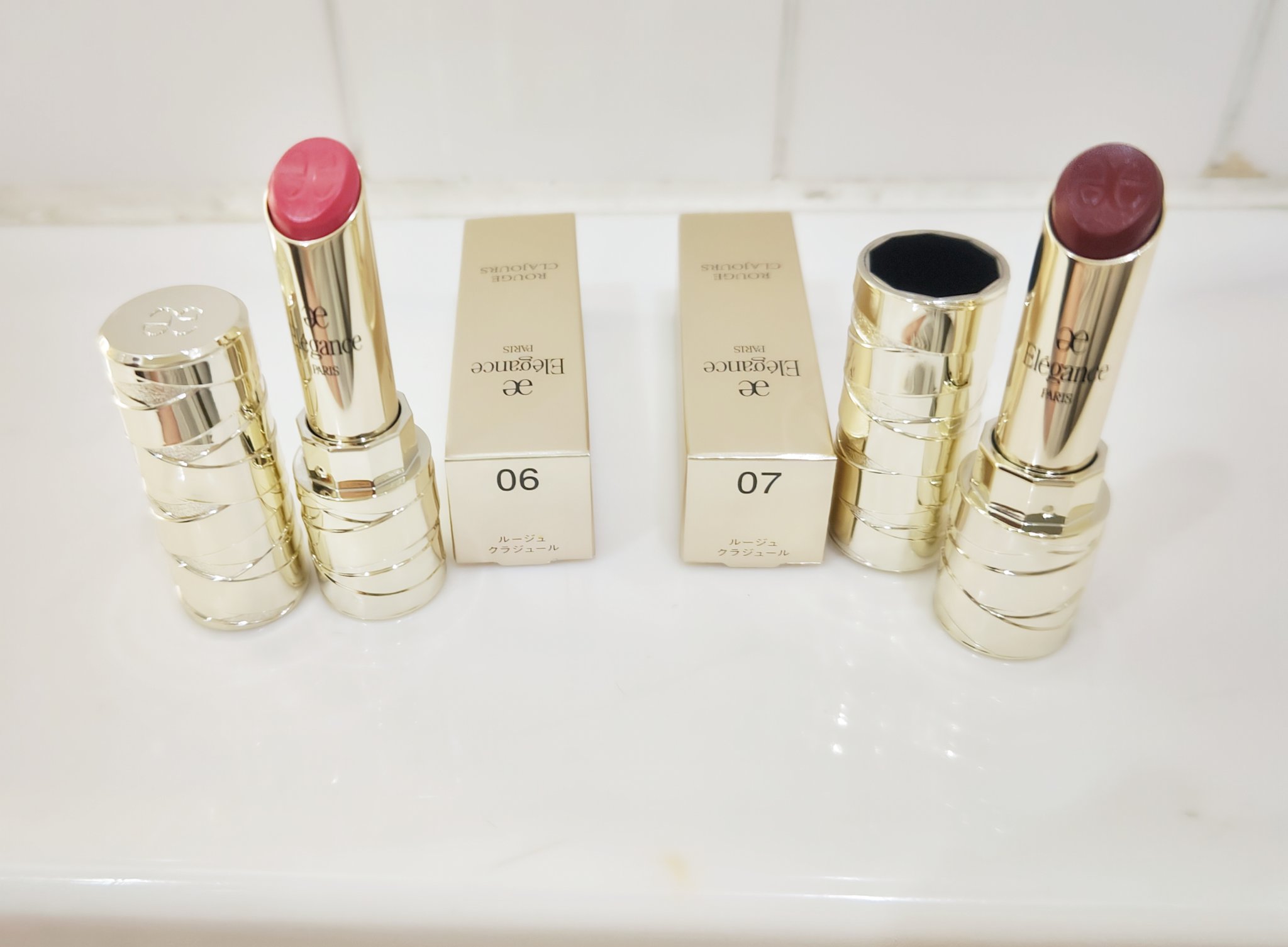 ルージュ クラジュール 06 ロマンティックで存在感のあるピンク/Elégance/口紅を使ったクチコミ（1枚目）