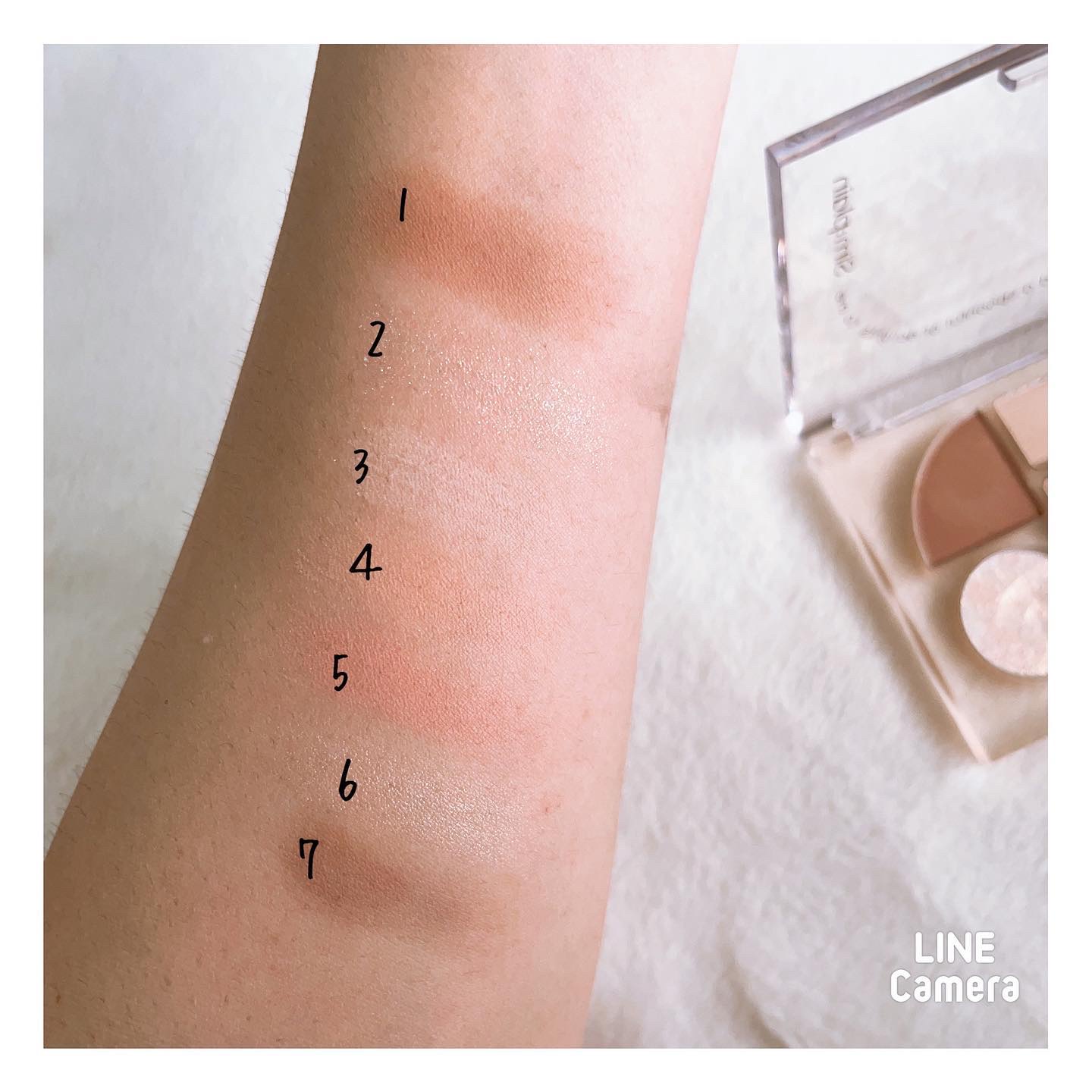 シンプレイン アイパレット 01 オフベージュ/Sim;plain/アイシャドウパレットを使ったクチコミ（3枚目）