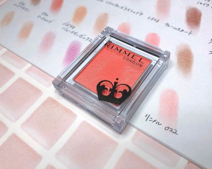 プリズム パウダーアイカラー 022 コーラルオレンジ/リンメル ロンドン/単色アイシャドウを使ったクチコミ(1枚目)