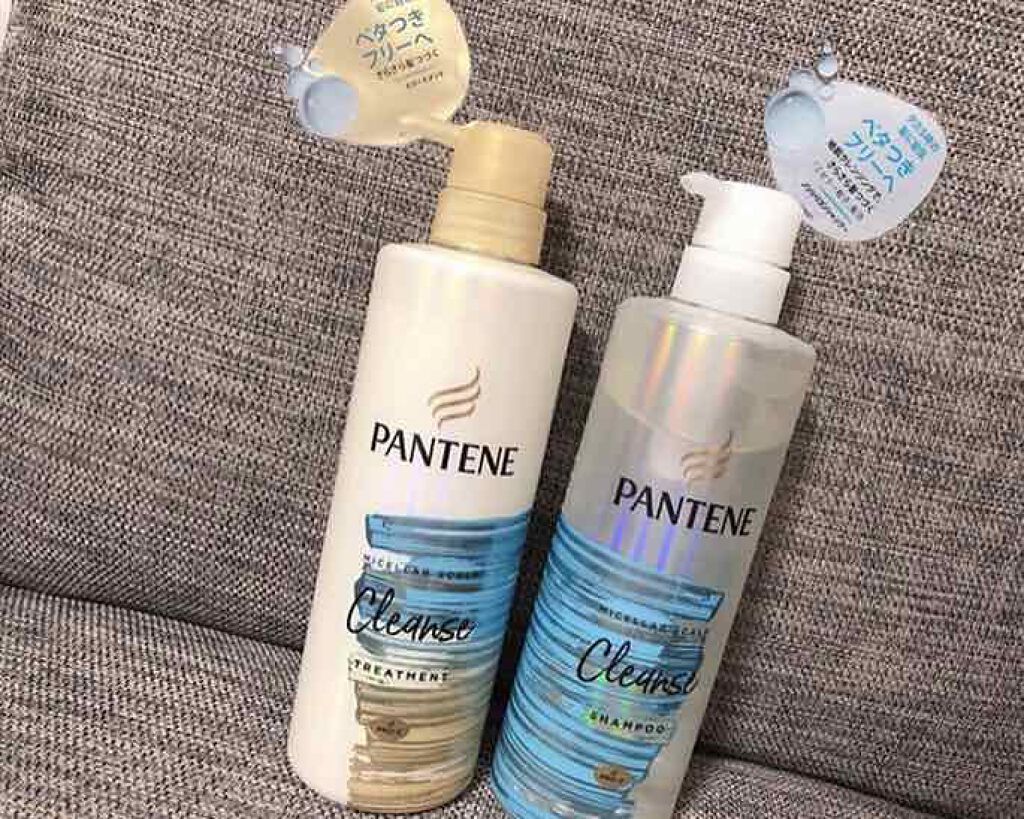 ミセラー スカルプクレンズシャンプー／トリートメント シャンプー ポンプ500ml/パンテーン/市販シャンプーを使ったクチコミ（1枚目）