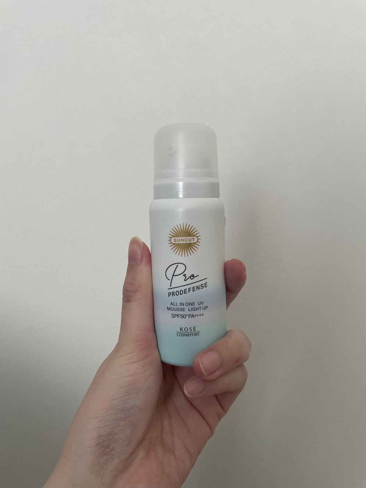 プロディフェンス オールインワンUV ムース（ライトアップ）/サンカット®/日焼け止めクリームを使ったクチコミ（3枚目）