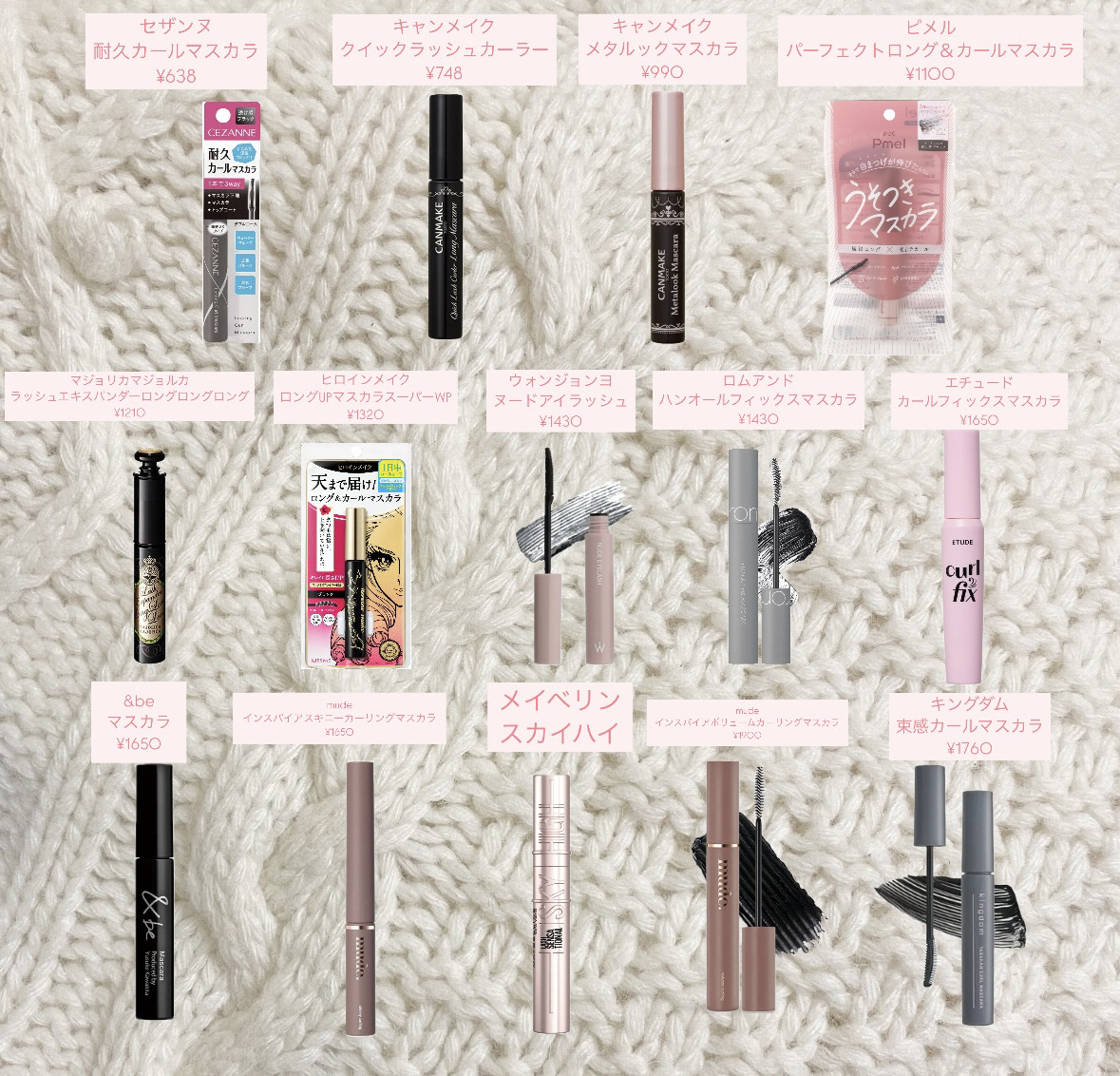 ハンオールフィックスマスカラ/rom&nd/マスカラを使ったクチコミ（2枚目）