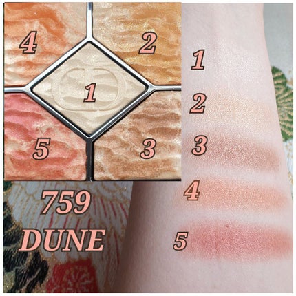 サンク クルール クチュール <サマー デューン> 759 デューン(生産終了)/Dior/アイシャドウパレットを使ったクチコミ(2枚目)