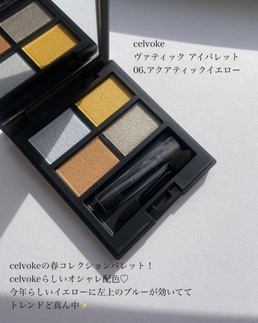 ヴァティック アイパレット 06 アクアティックイエロー/Celvoke/アイシャドウパレットを使ったクチコミ（2枚目）