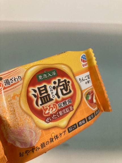 とろり炭酸湯 ぜいたく果実紅茶 12錠入/温泡/炭酸系入浴剤を使ったクチコミ(1枚目)