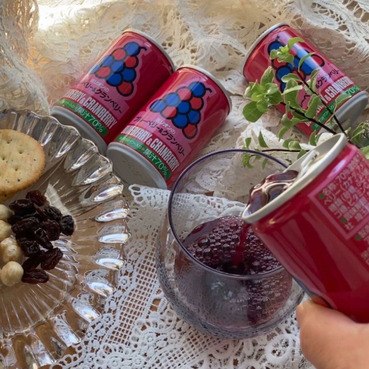 ブルーベリー＆クランベリー/ミリオンパワー/ドリンクを使ったクチコミ（3枚目）