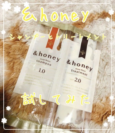 ディープモイスト シャンプー1.0／ヘアトリートメント2.0/&honey/シャンプー・コンディショナーを使ったクチコミ（1枚目）