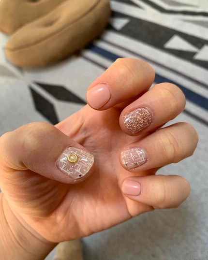 セミキュアジェルネイル(ハンド)/ohora/ネイルシールを使ったクチコミ(2枚目)