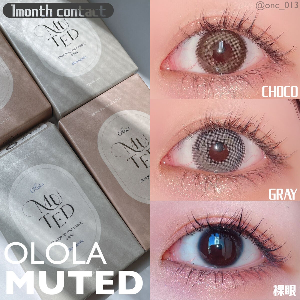 ミューテッド/OLOLA/カラーコンタクトレンズを使ったクチコミ(1枚目)