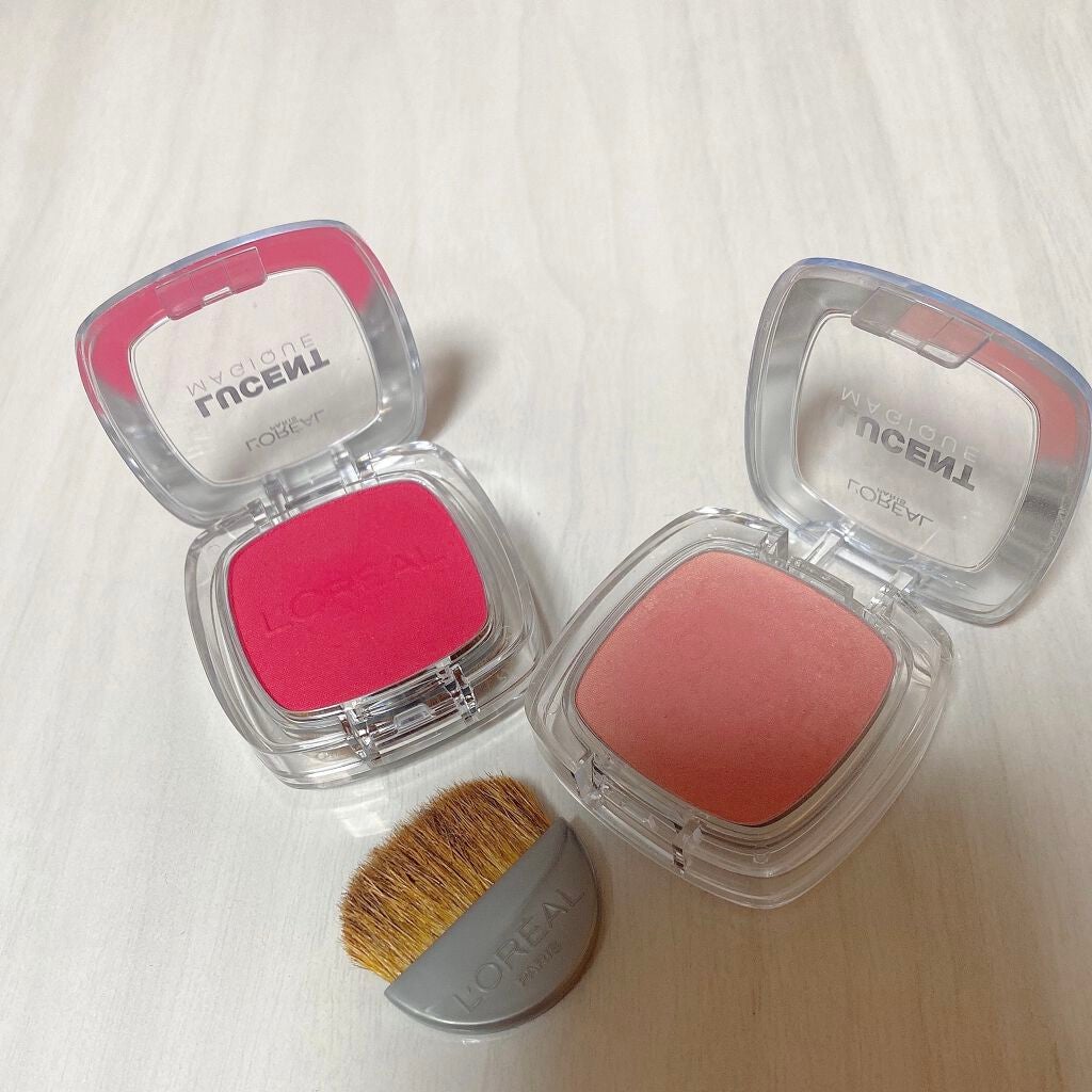 ルーセントマジック パウダーブラッシュ/ロレアル パリ/パウダーチークを使ったクチコミ(2枚目)