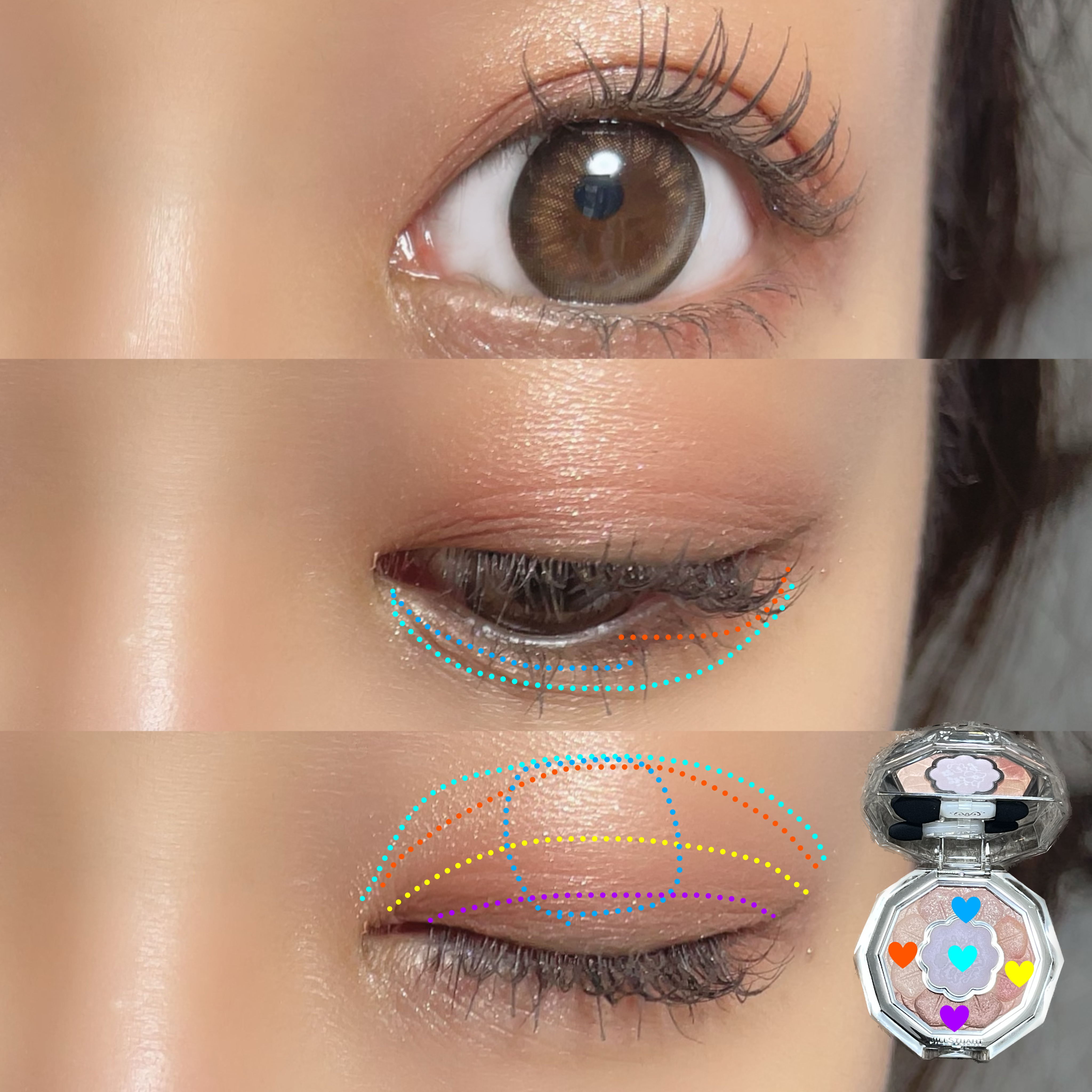 キエトワンデーカラー シャイニーアイズ/Qieto/カラーコンタクトレンズを使ったクチコミ（2枚目）