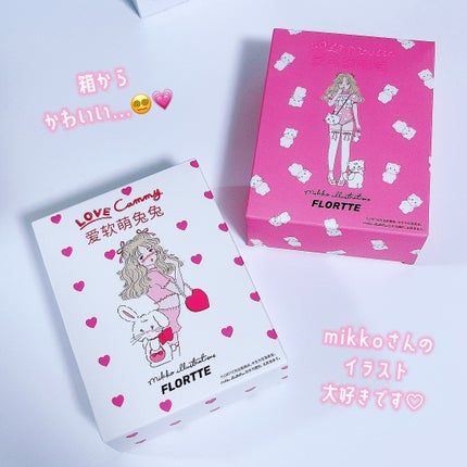 FLORTTE FLORTTE × MIKKO FALSE EYELASHES のクチコミ「〻
〻 FLORTTE 𓂃 ♡
イラストレーター mikkoさんと
FLORTTEコラボリ.....」(2枚目)