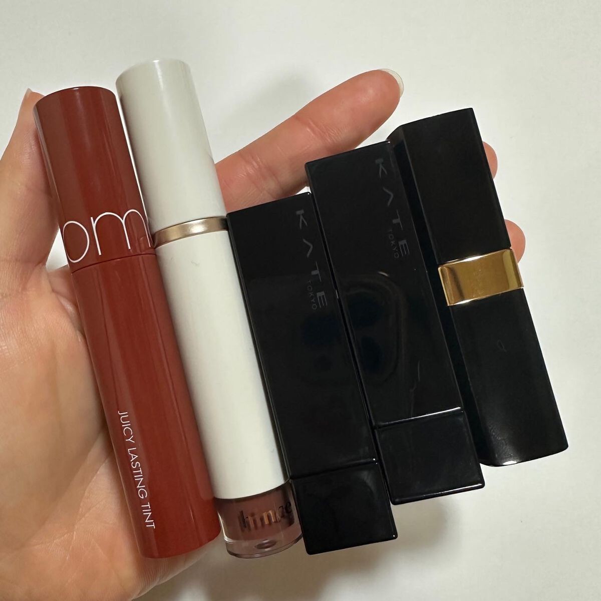 ジューシーラスティングティント/rom&nd/リップティントを使ったクチコミ(4枚目)