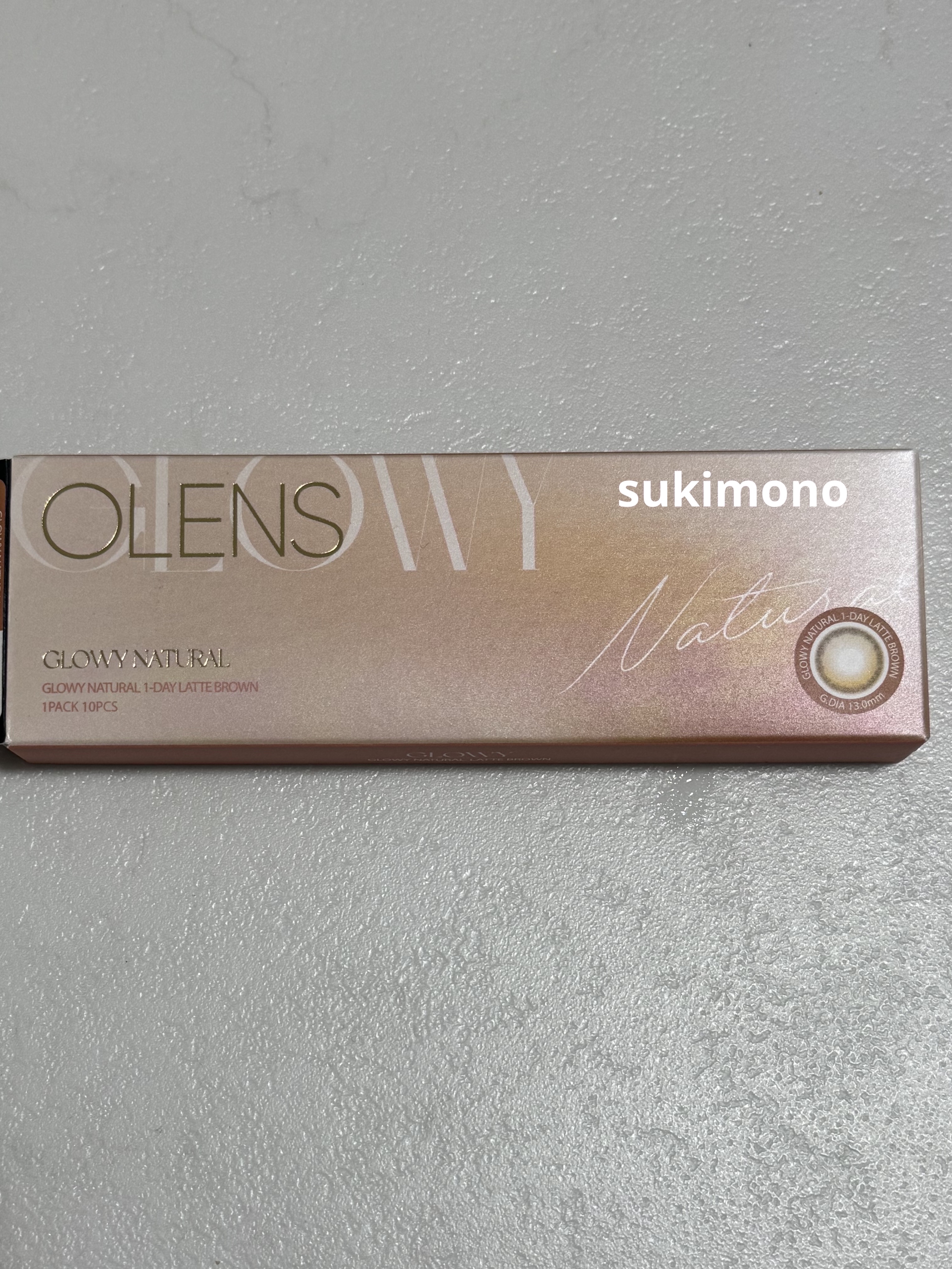 Glowy Natural 1Day ラテブラウン/OLENS/カラーコンタクトレンズを使ったクチコミ（2枚目）