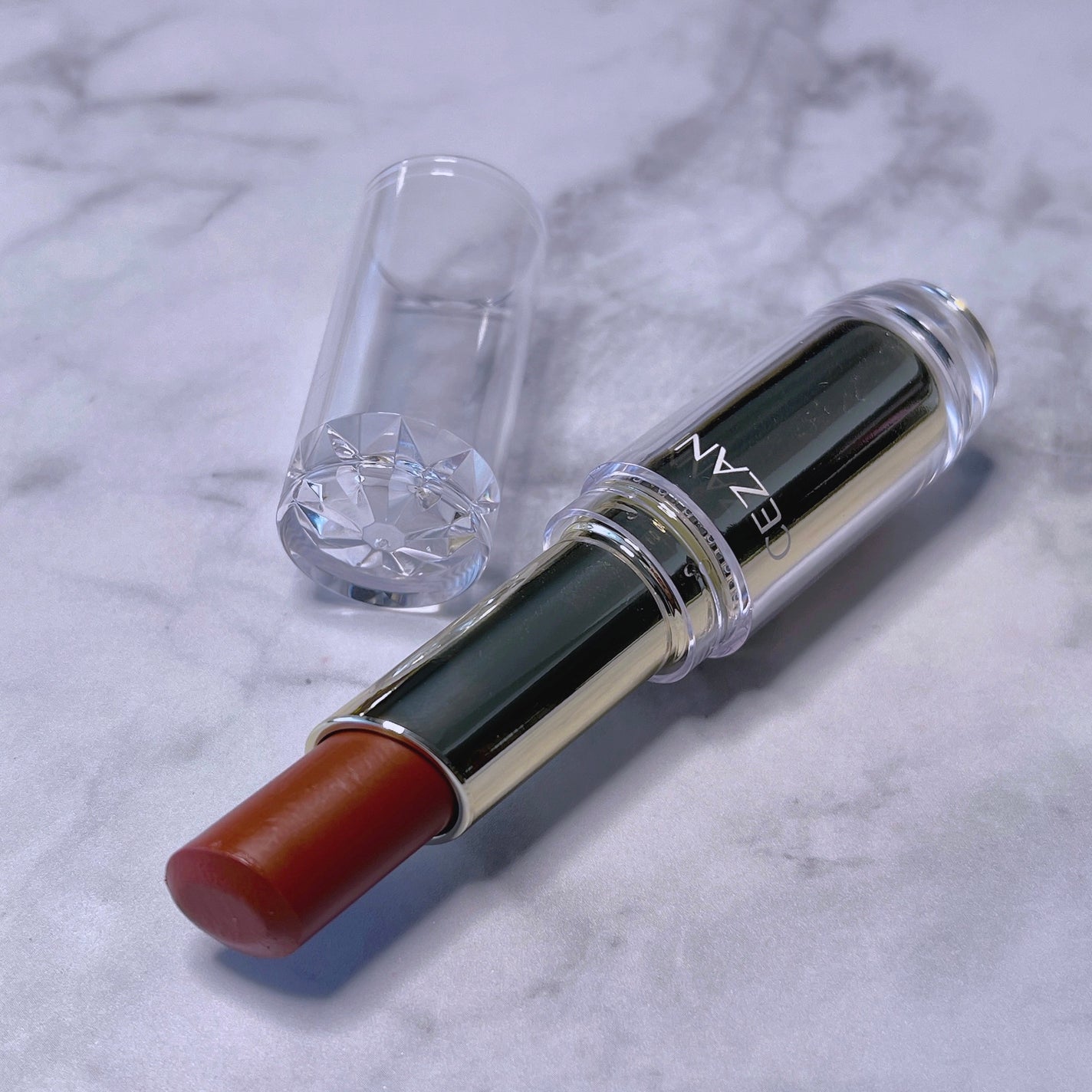 ラスティンググロスリップ/CEZANNE/口紅を使ったクチコミ(9枚目)