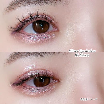 グリッターアイシャドウ/Dear.A/グリッターを使ったクチコミ(4枚目)