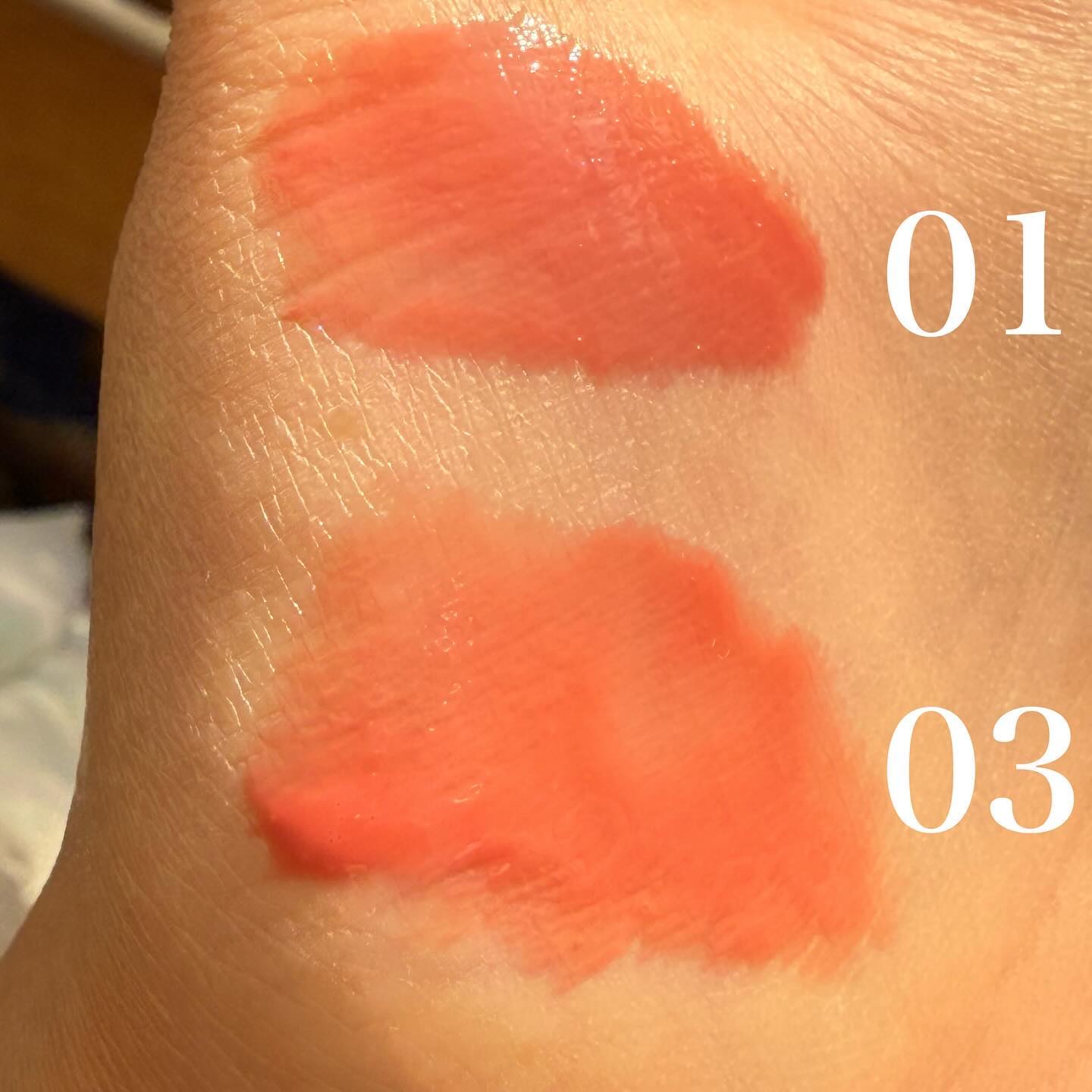 ウォンジョンヨ　キャンディーグロウティント 03 ピーチスクイーズ/Wonjungyo/リップティントを使ったクチコミ（2枚目）