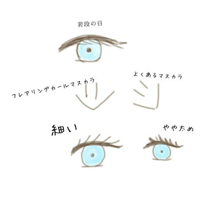 フレアリングカールマスカラ/キャンメイク/マスカラを使ったクチコミ(2枚目)