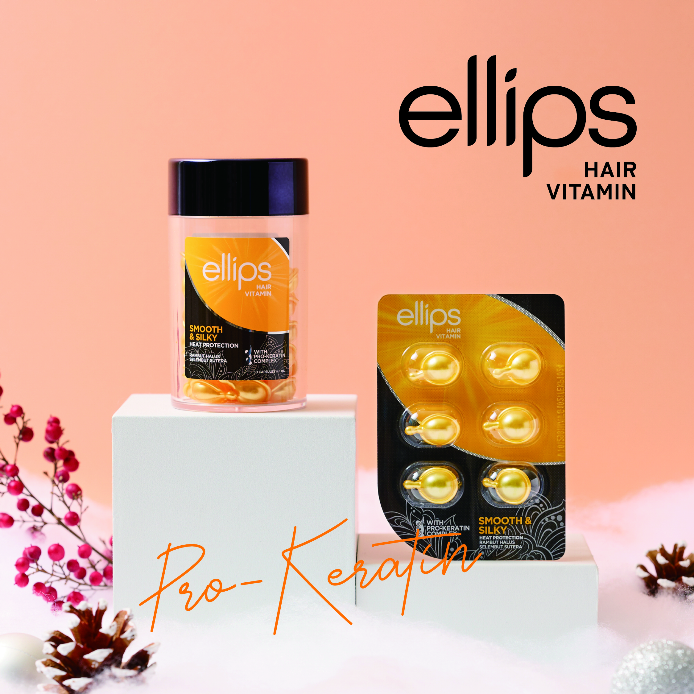 pro keratin SMOOTH＆SILKY/ellips/ヘアオイルを使ったクチコミ（1枚目）