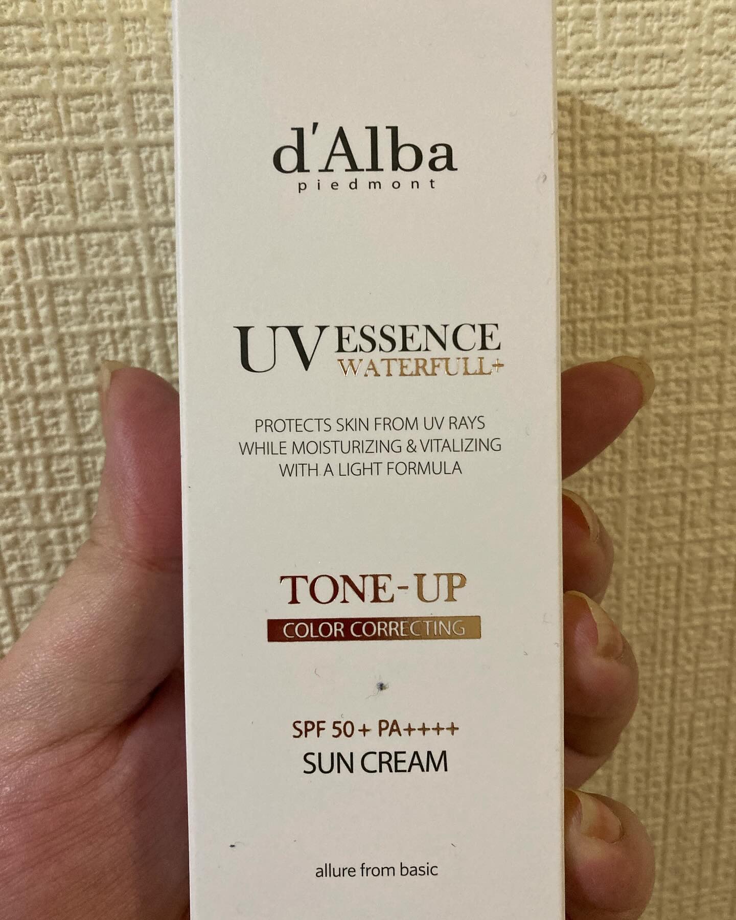 ウォータフルトーンアップサンクリーム/ダルバ/日焼け止めクリームを使ったクチコミ（1枚目）