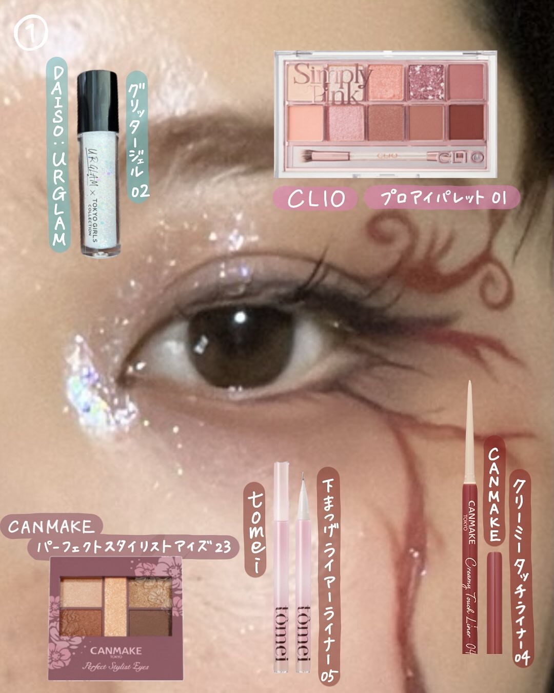 クリーミータッチライナー/キャンメイク/ジェルアイライナーを使ったクチコミ（3枚目）